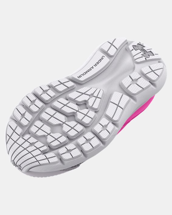 Girls' Infant UA Surge 3 Slip Running Shoes, Gray, pdpMainDesktop image number 4